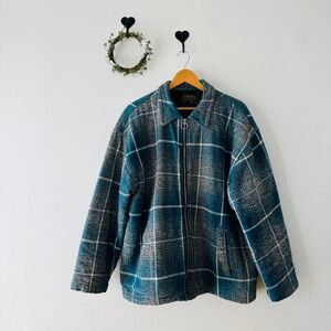 Quiksilver Men’s Quilted Jacket Size Small Bluish Green Relaxed Fit